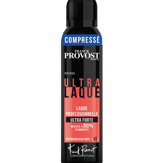 Laque Professionnelle Compressée Ultra Fixation Ultra-Forte FRANCK PROVOST le spray de 150mL