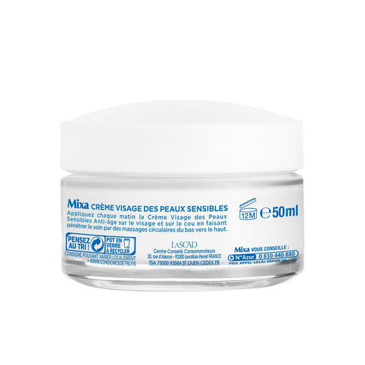 Crème Visage Hydratante Bio Peau Sensible MIXA