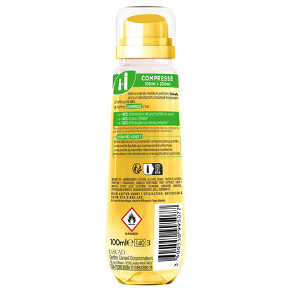 Komprimiertes Deodorant-Spray, 48 Stunden Wirksamkeit, polynesische Vanille, USHUAIA
