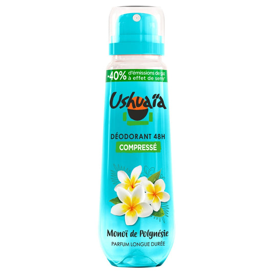 Déodorant Spray Compressé Monoï de Polynésie USHUAIA le spray
