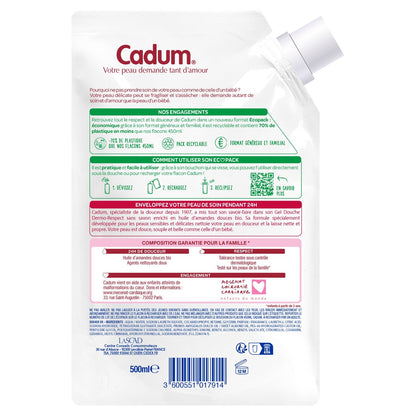 CADUM Organic Sweet Almond Oil Dermo-Respect Shower Gel