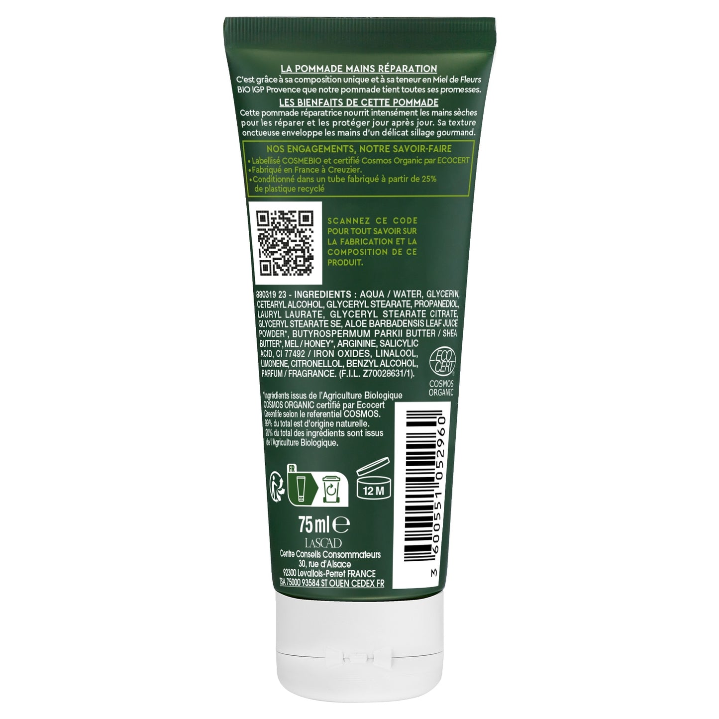 Bio-Handcreme für trockene Hände Bio-Blütenhonig aus der Provence Repair LA PROVENCALE