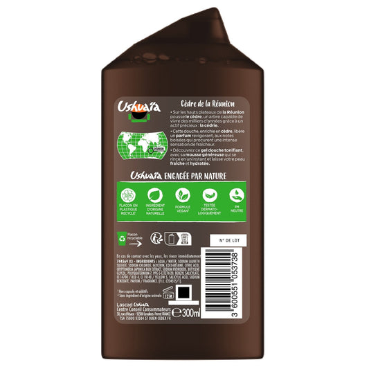 USHUAIA Toning Shower Gel for Men with Cedar Extract
