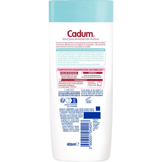 CADUM Cotton Flower Velvet Softness Shower Cream