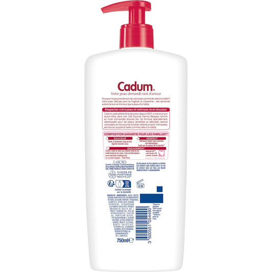 CADUM Organic Sweet Almond Oil Dermo-Respect Shower Gel