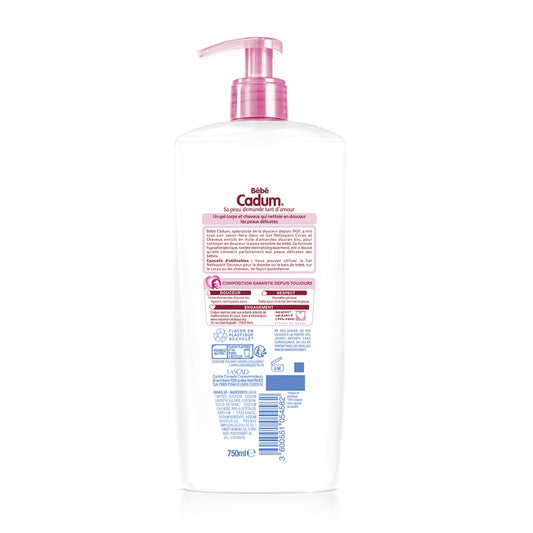 Hypoallergenic Baby Shower Gel Sweet Almond Softness BEBE CADUM