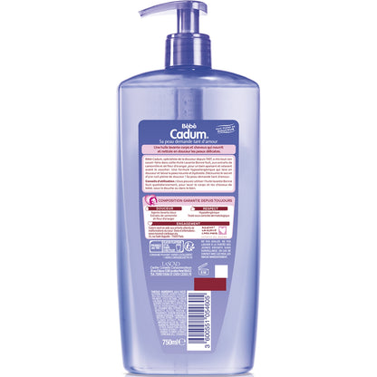 CADUM Hypoallergenes Baby-Körper- und Haarreinigungsöl mit Kamille und Orangenblüte Gute Nacht