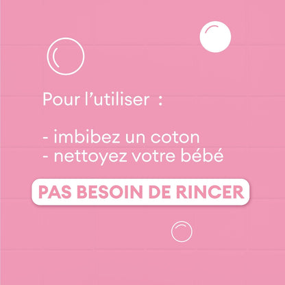 CADUM Hypoallergenes Bio-Süßmandelöl-Baby-Reinigungswasser