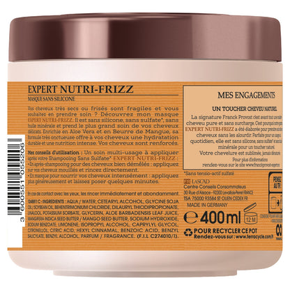 Masque Sans Silicone Cheveux Frisés Nutri-Frizz FRANCK PROVOST