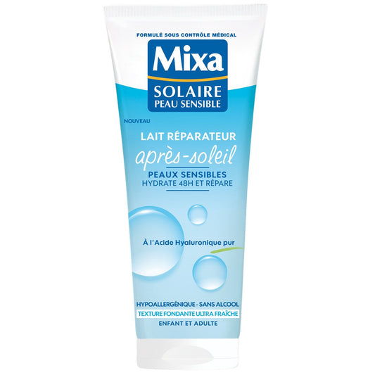 Après-Soleil Lait Corps Hydratant 48h Apaisant Réparateur Peau Sensible MIXA le tube de 200mL