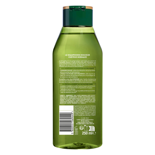 Organic Almond &amp; Olive Oil Shampoo for Normal Hair Softness LA PROVENÇALE BIO