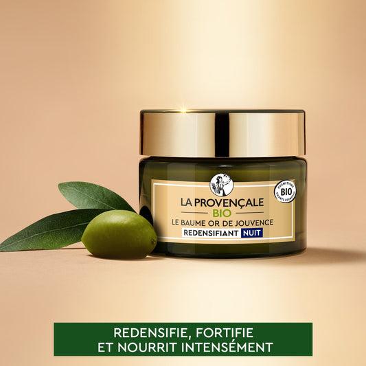 Organic Anti-Aging Night Face Cream Gold of Youth LA PROVENÇALE BIO