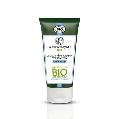 Gel crème Hydratant Visage Jour et Nuit Peau Fraîche et Lisse Non Grasse Olive et Bleuet Bio La Provençale Bio LA PROVENCALE BIO 