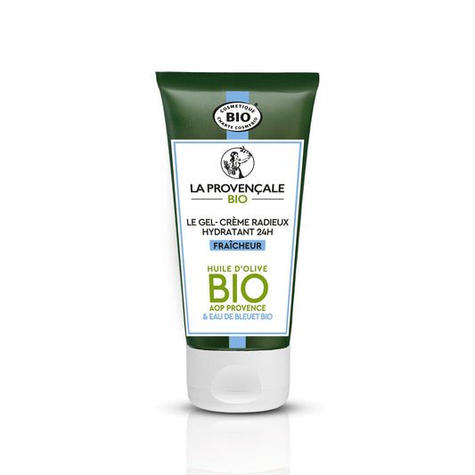 Gel crème Hydratant Visage Jour et Nuit Peau Fraîche et Lisse Non Grasse Olive et Bleuet Bio La Provençale Bio LA PROVENCALE BIO 