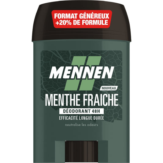 Déodorant Stick Homme Naturel Longue Durée Menthe Fraîche MENNEN le stick