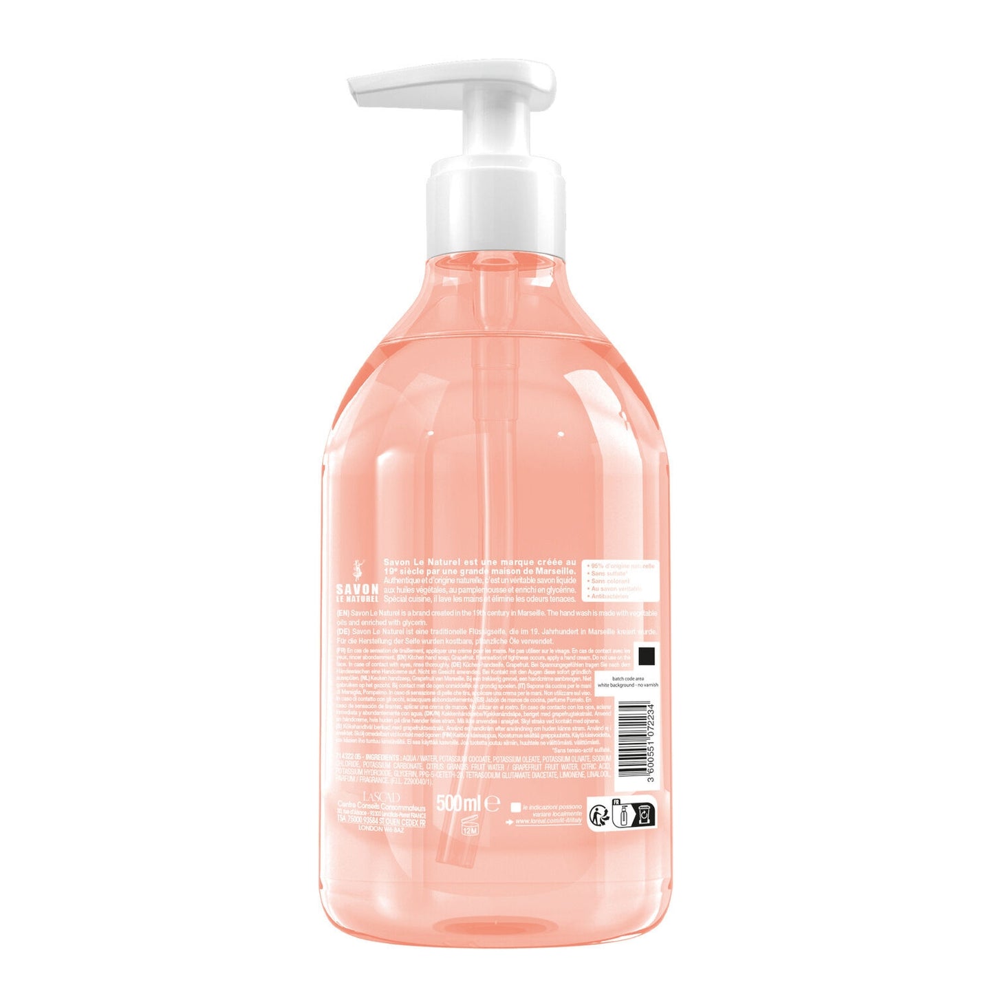 Grapefruit Liquid Soap Special Kitchen SAVON LE NATUREL