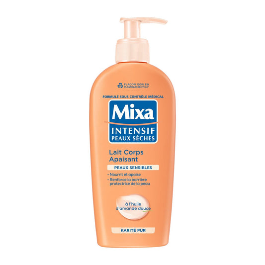 Lait Corps 2en1 Très Doux Nourrit & Satine à la Soie Cheveux Secs MIXA