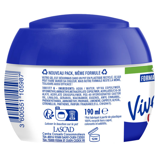 Gel Coiffant Fixation Béton Force 9 aux Vitamines VIVELLE DOP