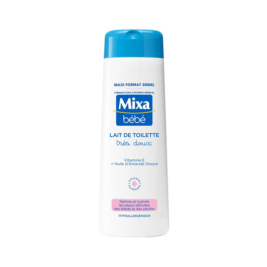 Lait de Toilette Bébé Très Doux Bébé Hypoallergénique MIXA BEBE le flacon de 300mL
