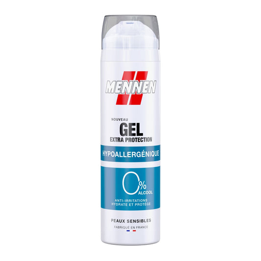 Gel de Rasage Extra Protection Hypoallergénique Peaux Sensibles MENNEN la bombe de 200mL