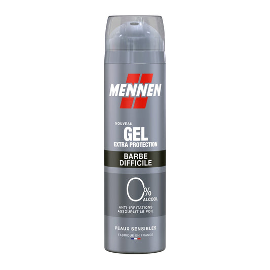 Gel de Rasage Extra Protection Barbe Difficile Peaux Sensibles MENNEN la bombe de 200mL