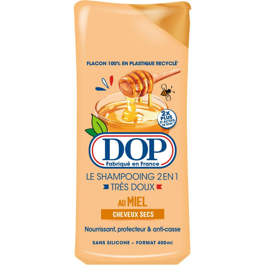 Shampoing Nourrissant Cheveux Secs Miel 2en1 Très Doux DOP le flacon de 400mL