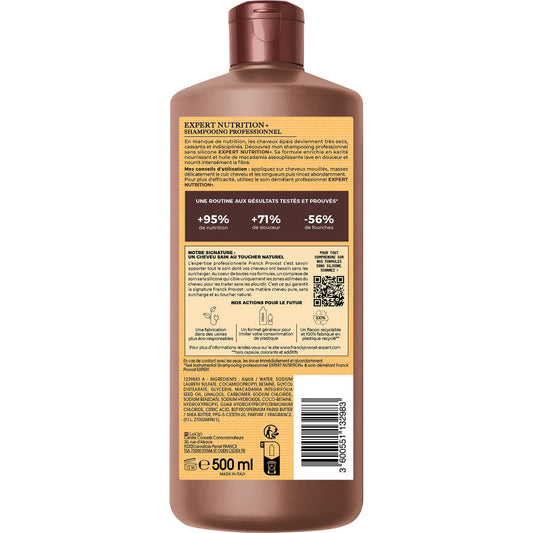 Nourishing Shampoo for Very Dry and Thick Hair with Shea Butter and Macadamia Oil and Coloring by FRANCK PROVOST