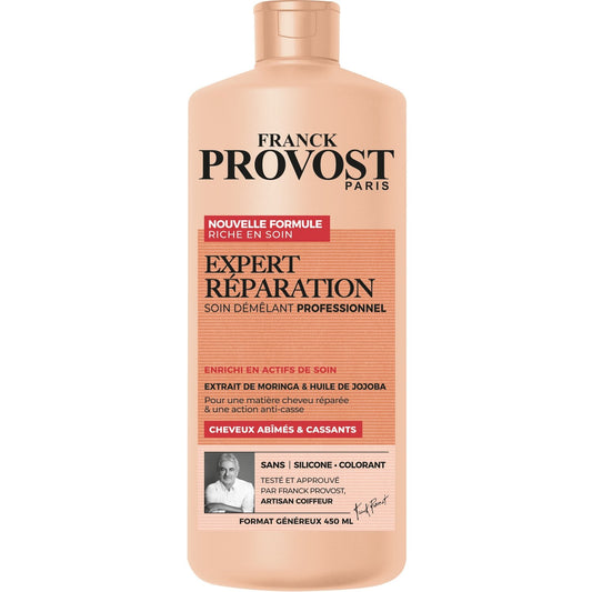Conditioner Detangling Treatment for Damaged, Brittle and Split Ends Hair, Moringa &amp; Jojoba Oil, F.PROVOST