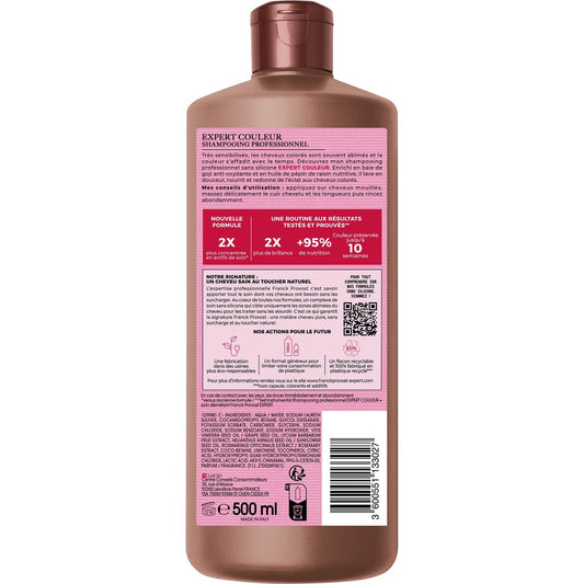 Shampoo for Colored Hair with Goji Berry and Grape Seed Oil and Coloring by FRANCK PROVOST
