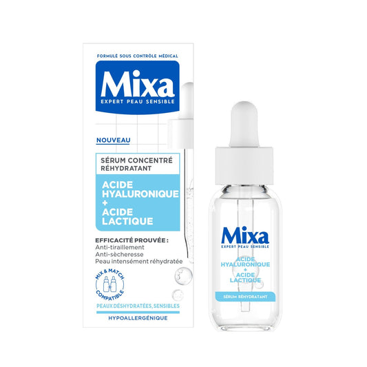 Soin Visage Réhydratant Acide Hyaluronique MIXA le flacon de 30mL