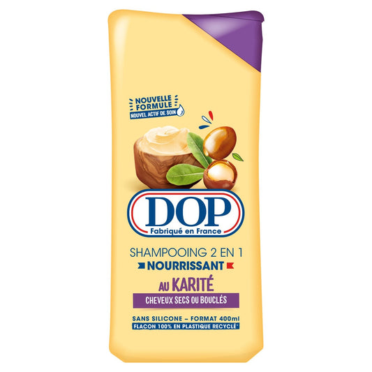 Shampoing Nourrissant 2en1 Cheveux Secs Ou Bouclés Karité DOP le flacon de 400mL