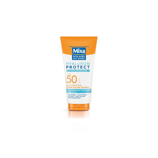 Crème Solaire Visage Spf 50 Hydratant 24h Anti Age Hyaluron Protect MIXA le flacon de 50mL