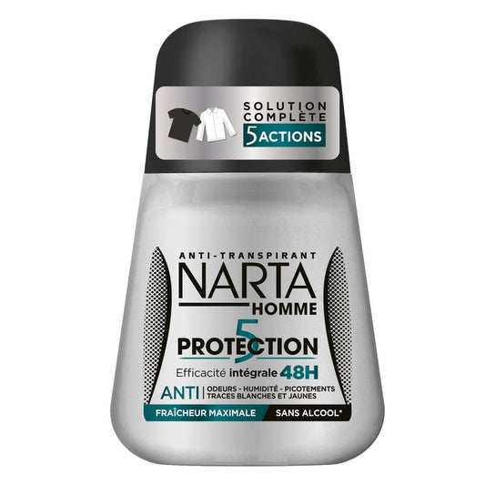 Déodorant Bille Homme Protection 5 Anti-Transpirant NARTA HOMME le roll-on