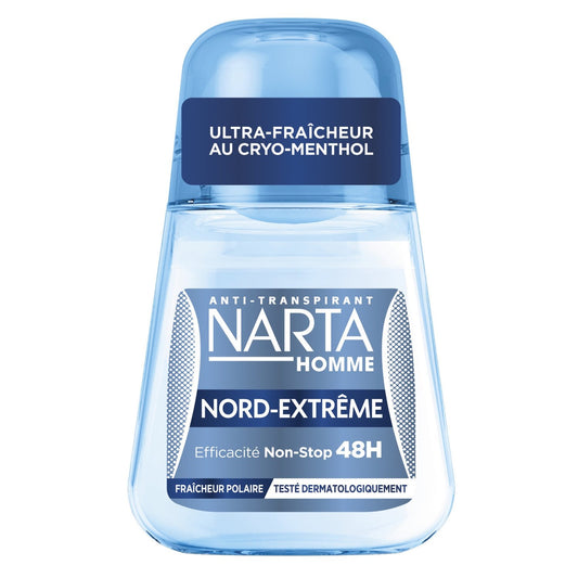 Déodorant Bille Homme Anti-Transpirant Cryo-Menthol Nord Extrême NARTA HOMME le roll-on