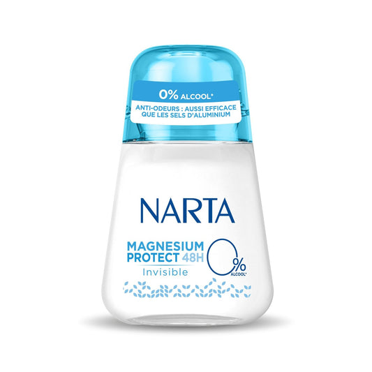 Déodorant Bille Anti-Transpirant Magnesium Protect Invisible 24h NARTA le roll-on