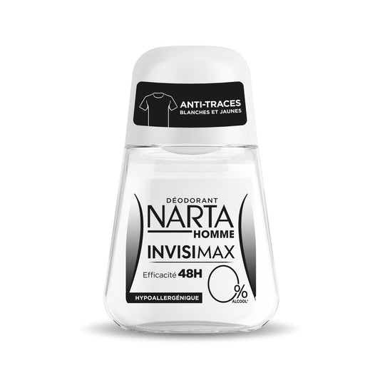 Déodorant Bille Homme Anti-Traces Hypoallergénique Invisimax NARTA HOMME le roll-on