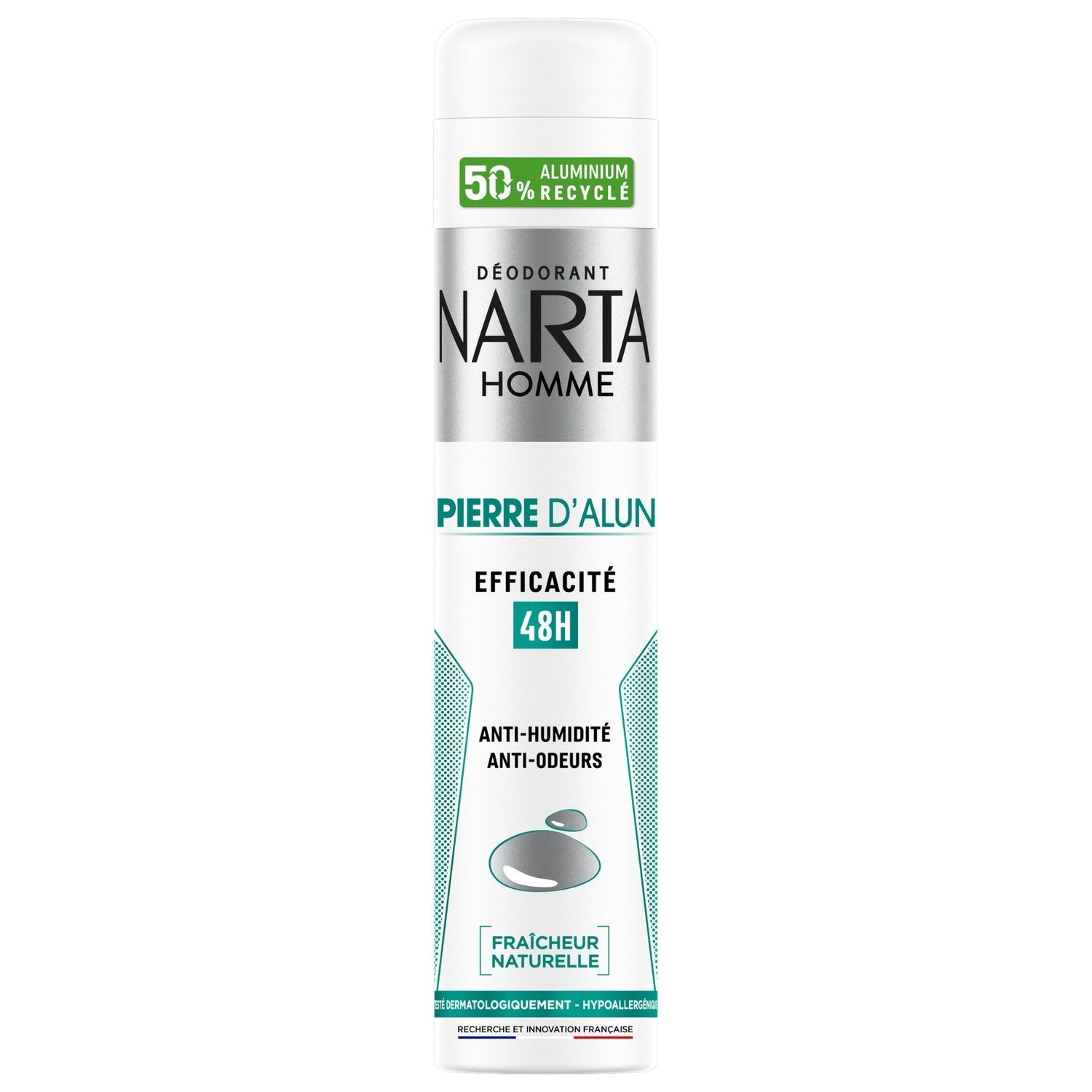 Déodorant Spray Homme Anti-Humidité Pierre d'Alun NARTA HOMME le flacon de 200mL