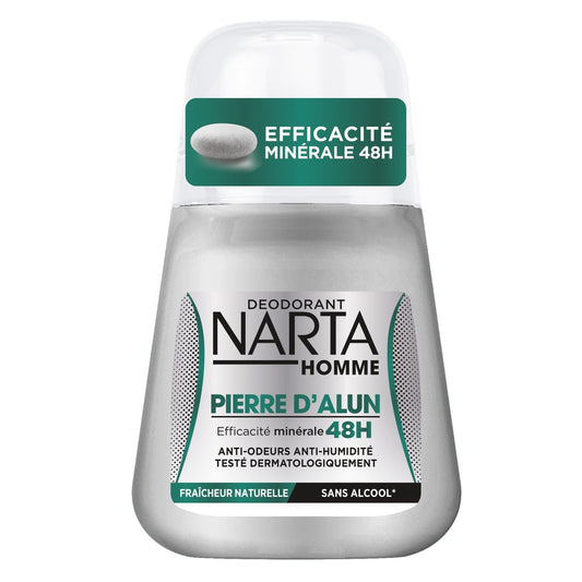 Déodorant Bille Homme Pierre d'Alun 48h NARTA HOMME le roll-on