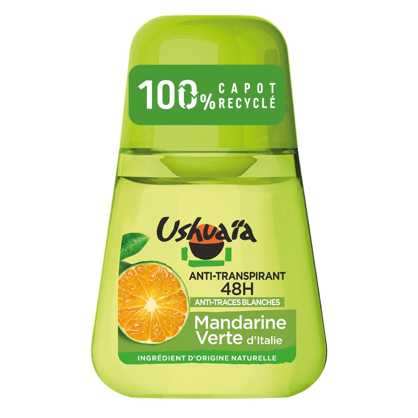 Déodorant bille Anti-transpirant Anti-humidité 48H Mandarine Vert d'Italie USHUAIA 