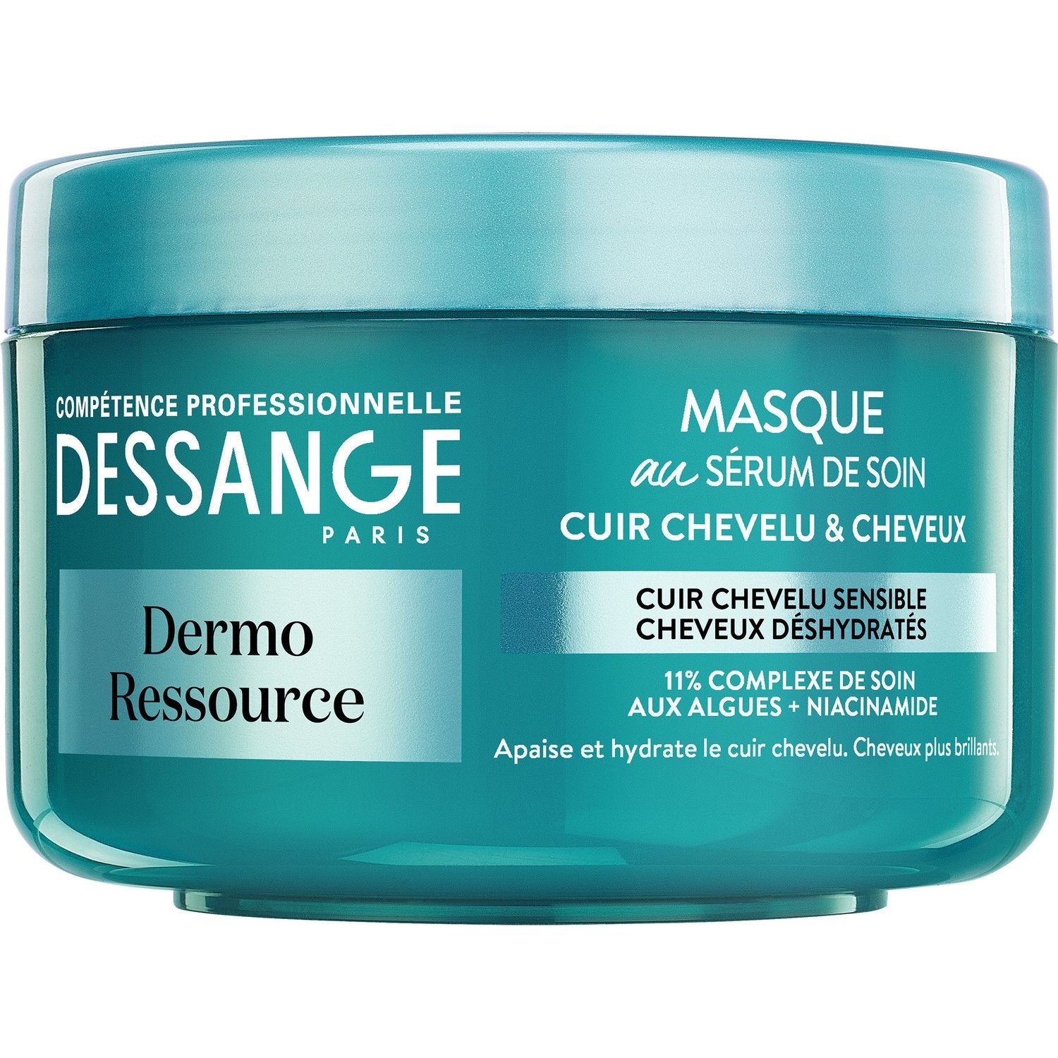 Masque Cuir Chevelu Sensible et Cheveux Déshydratés Dermo Ressource DESSANGE le pot de 250mL