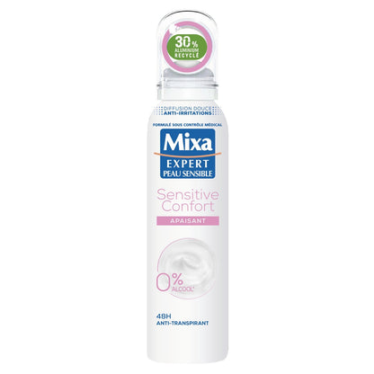 Déodorant spray Anti-transpirant 48h Sensitive Confort Apaisant MIXA 