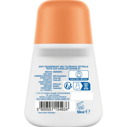 Déodorant bille Anti-Transpirant 48H Tolérance Optimale MIXA 