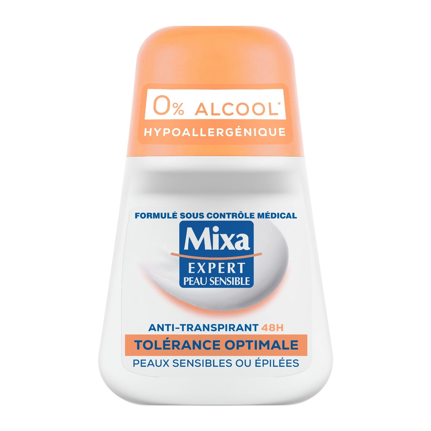 Déodorant bille Anti-Transpirant 48H Tolérance Optimale MIXA 