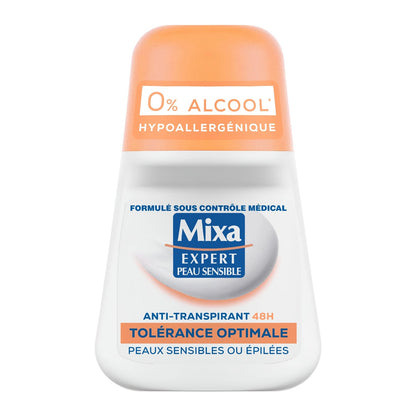 Déodorant bille Anti-Transpirant 48H Tolérance Optimale MIXA 