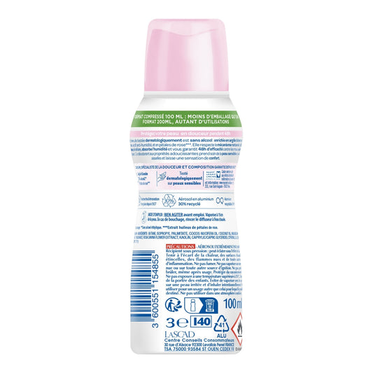 Déodorant spray Efficacité 48h Argil'protect Douceur de Rose CADUM 