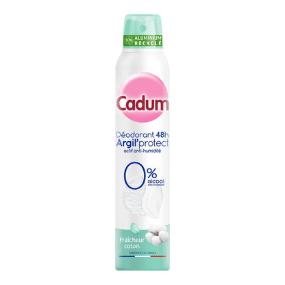 Déodorant spray 48h Argil Protect Coton CADUM 