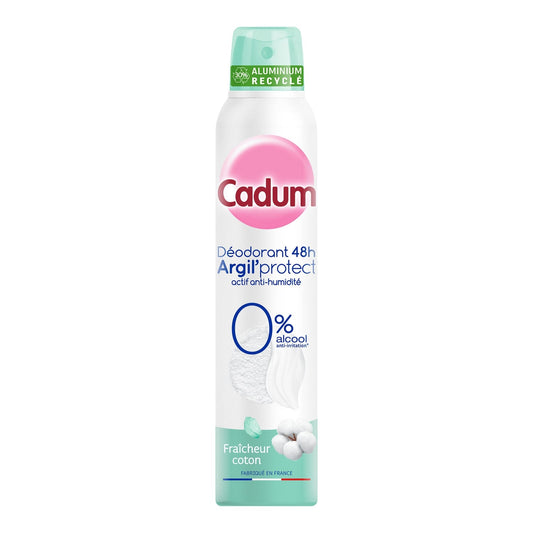 Déodorant spray 48h Argil Protect Coton CADUM 