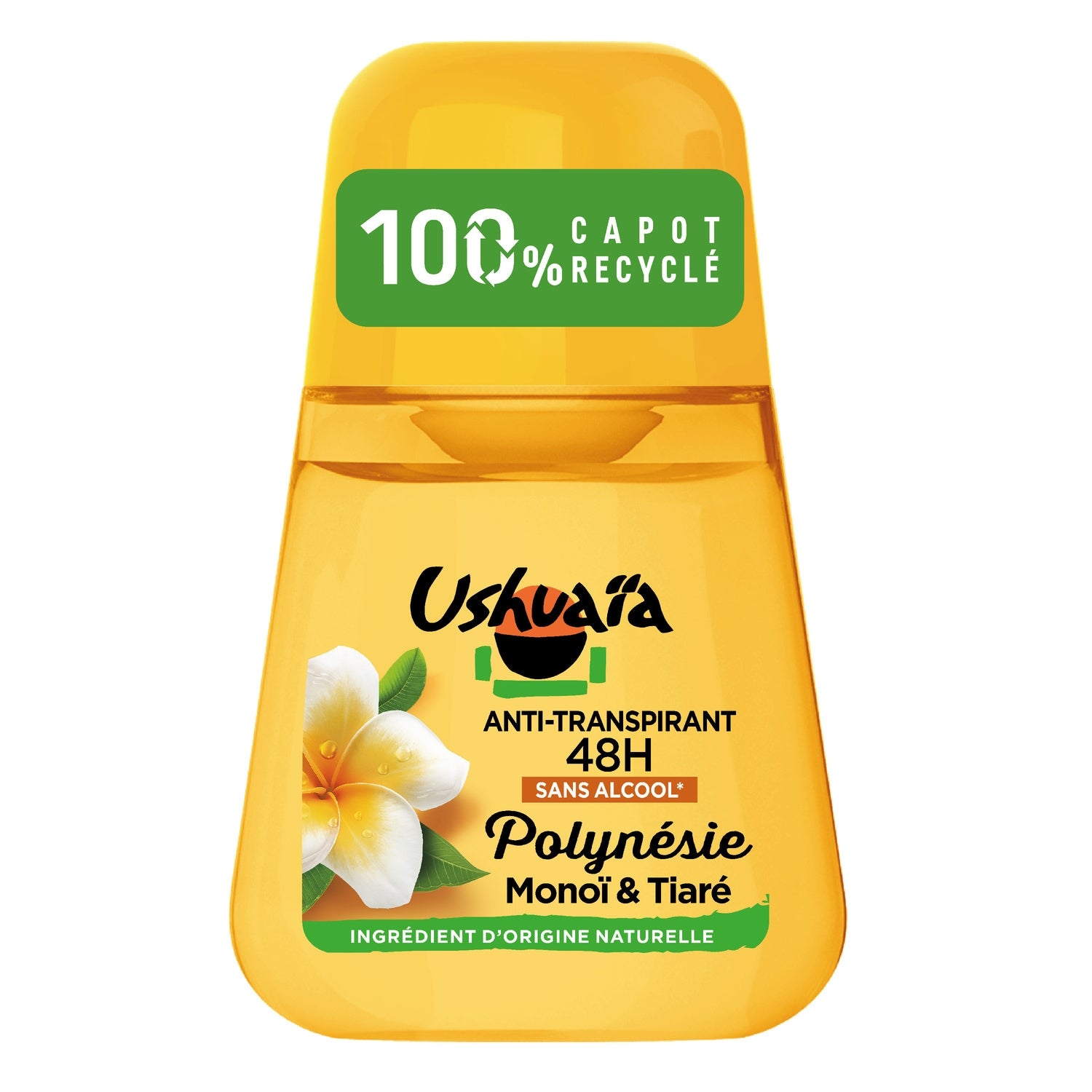 Déodorant bille Anti-humidité Anti-odeur 48h Monoï et Fleur de Tiaré USHUAIA 