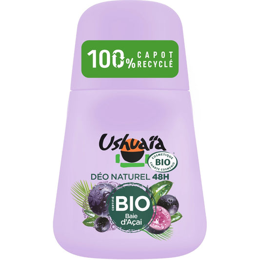 Déodorant Bille Bio 48h Açai USHUAIA le roll-on