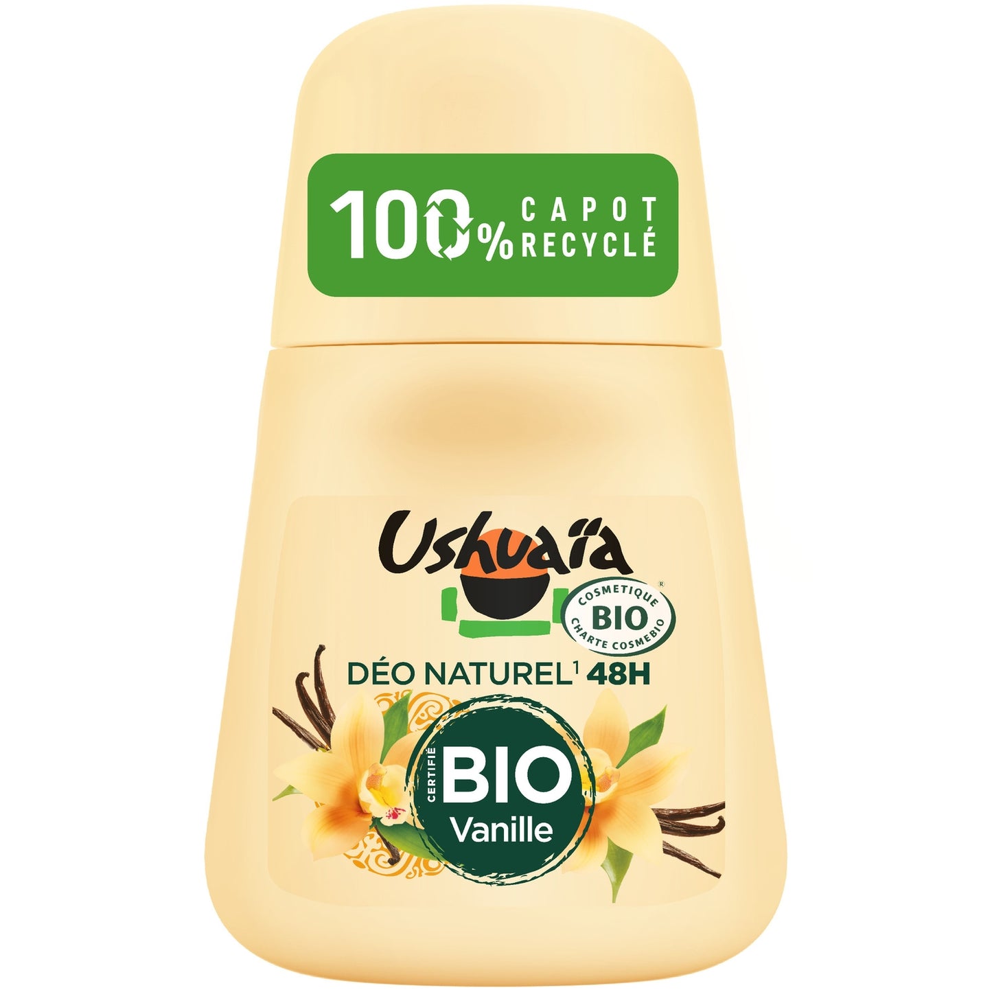 USHUAIA Bio-Deodorant Roll-On Vanille 48h